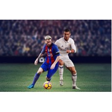 ElClassico2 Vafa Cristiano Ronaldo vs Lionel Messi 30x20cm